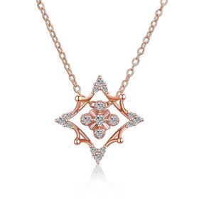 Wholesale Trendy rose gold Christmas AAA zircon Necklace hot sale high quality temperament women necklace jewelry TGGPN511