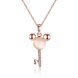 Wholesale New Arrival Cute Elegant Mickey Necklace Pendants Rose Gold Color Animal Necklaces Jewelry Christmas Gift TGGPN206