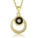 Wholesale Fashion 24K Gold Round Planet Zircon Necklace Pendant Timeless Charm With Distinctive Design For Women Fine Jewelry Gift TGGPN023