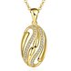 Wholesale Classic fashion jewelry from China Geometric CZ Necklace Top Quality 24k gold Zircon Jewelry Gift TGGPN082