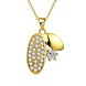 Wholesale Newest unique gold color Necklaces pave Zircon Wedding Pendants Necklace for Women Vintage Jewelry TGGPN142