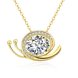 Wholesale Trendy temperament  cut zircon snail Necklace Pendant Gold Color Neck Chain For Women fine valentine's day gift Jewelry  TGGPN204