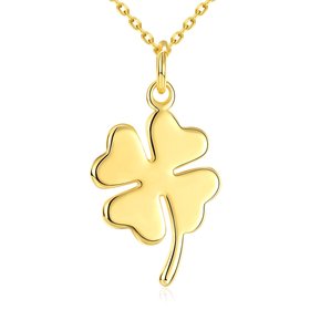 Wholesale Fashion wholesa jewelry from China Stainless Steel Necklace For Women Man Lover's Clover Gold Necklace Engagement Jewelry TGGPN329