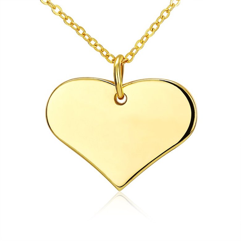 Wholesale High quality Heart Choker Necklaces For Women 24K gold Dainty Pendant Necklace valentine's fine Gifts TGGPN339