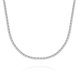 Wholesale Trendy Rhodium Round Chain Nceklace TGCN001