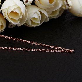 Wholesale Trendy Rose Gold Geometric Chain Nceklace TGCN014