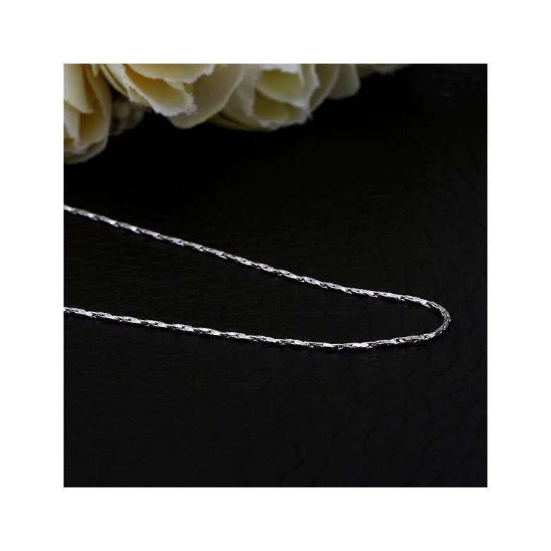 Wholesale Romantic Platinum Geometric Chain Nceklace TGCN015