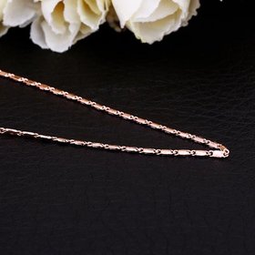 Wholesale Classic Rose Gold Geometric Chain Nceklace TGCN025