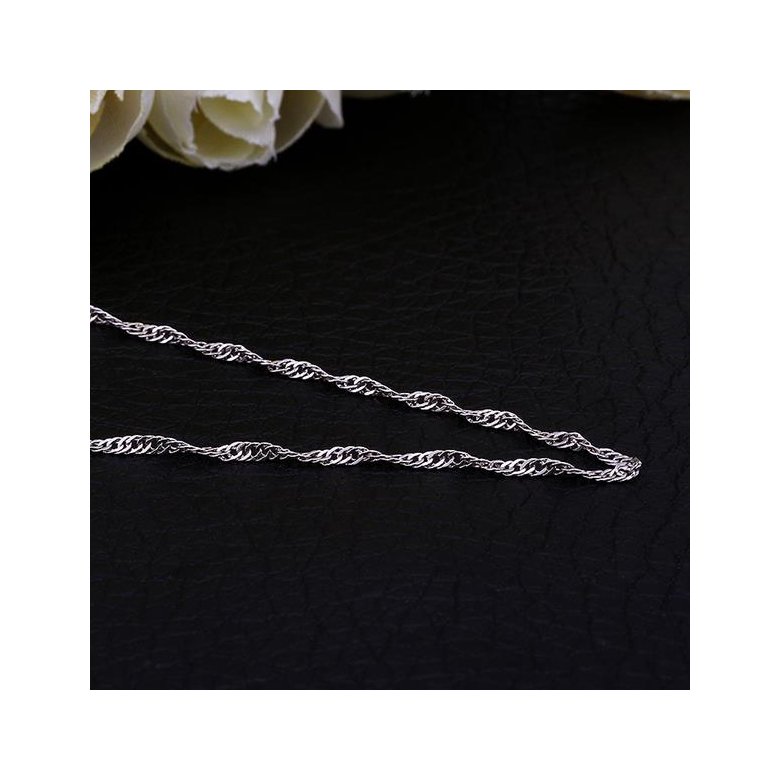 Wholesale Trendy Platinum Geometric Chain Nceklace TGCN029