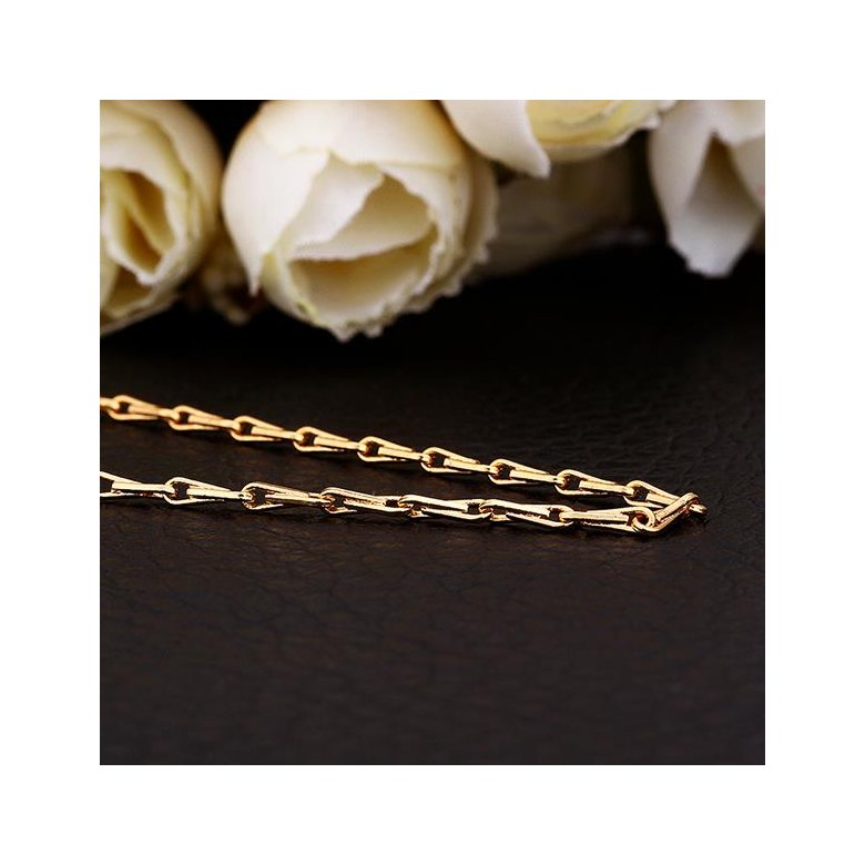 Wholesale Classic 24K Gold Geometric Chain Nceklace TGCN033