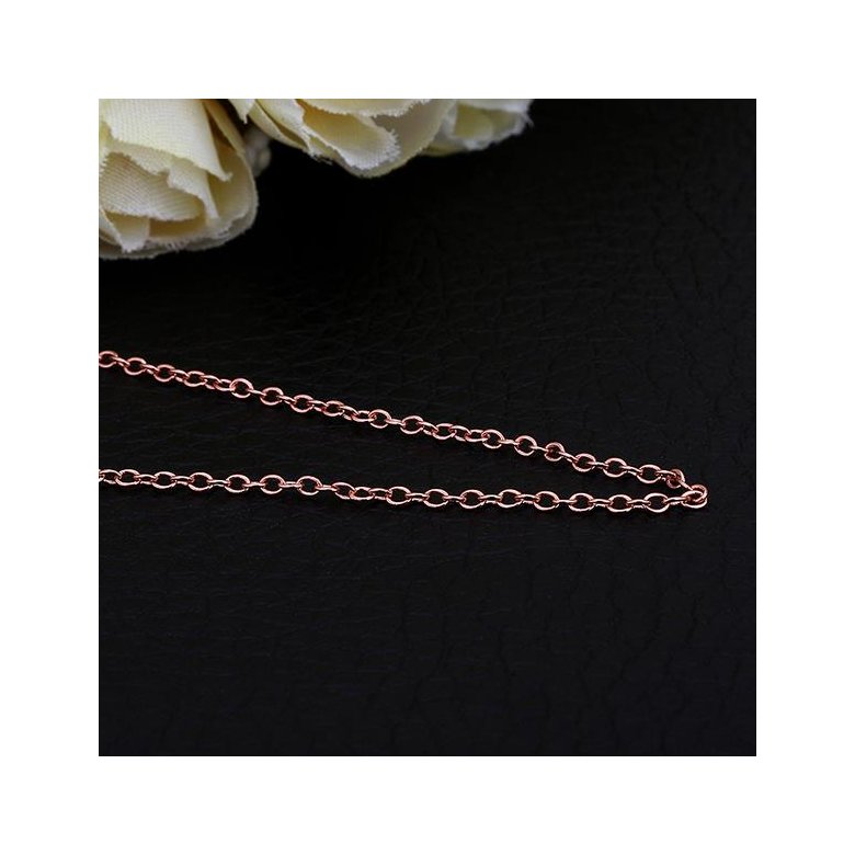 Wholesale Trendy Rose Gold Geometric Chain Nceklace TGCN035