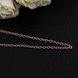 Wholesale Trendy Rose Gold Geometric Chain Nceklace TGCN035