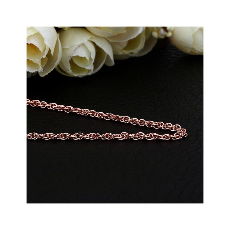 Wholesale Classic Rose Gold Geometric Chain Nceklace TGCN037