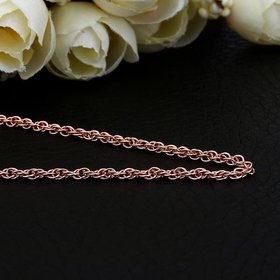 Wholesale Classic Rose Gold Geometric Chain Nceklace TGCN037