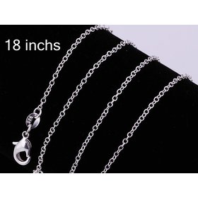 Wholesale Trendy Silver Geometric Chain Nceklace TGCN043