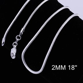 Wholesale Classic Silver Geometric Chain Nceklace TGCN051