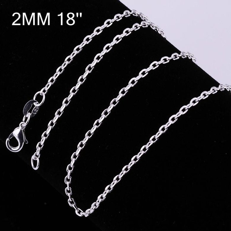 Wholesale Trendy Silver Geometric Chain Nceklace TGCN052