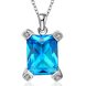 Wholesale Classic rhodium plated Geometric CZ Necklace TGCZN022