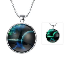 Wholesale Trendy Sky Vast sky Luminous Necklace TGLP151