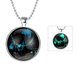 Wholesale Trendy Constellation Pisces Noctilucent Necklace TGLP002