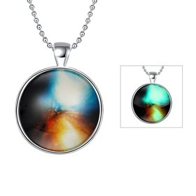 Wholesale Trendy Sky FireIce Noctilucent Necklace TGLP004