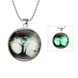 Wholesale Trendy Plant Wishing Tree Luminous Necklace TGLP034