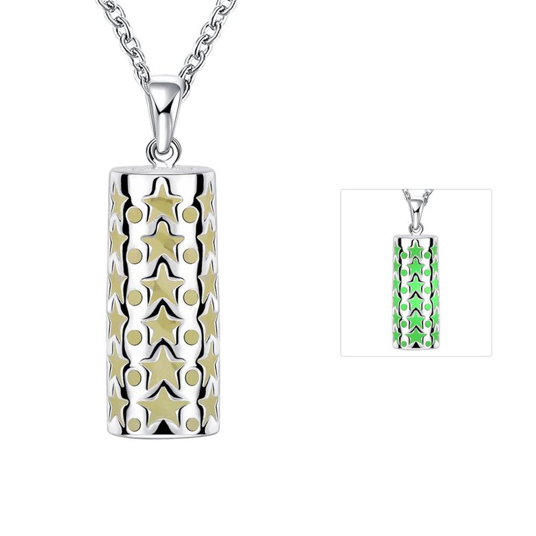 Wholesale Trendy Silver Geometric Necklace TGLP070