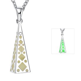 Wholesale Trendy Silver Geometric Necklace TGLP073