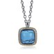 Wholesale Trendy Platinum Square Kallaite Necklace TGNSP007