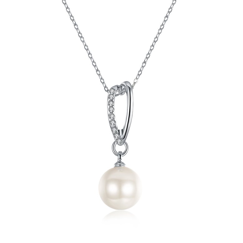 Wholesale Trendy Platinum Ball Pearl Necklace TGPP017