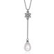 Wholesale Romantic Platinum Water Drop Pearl Necklace TGPP049