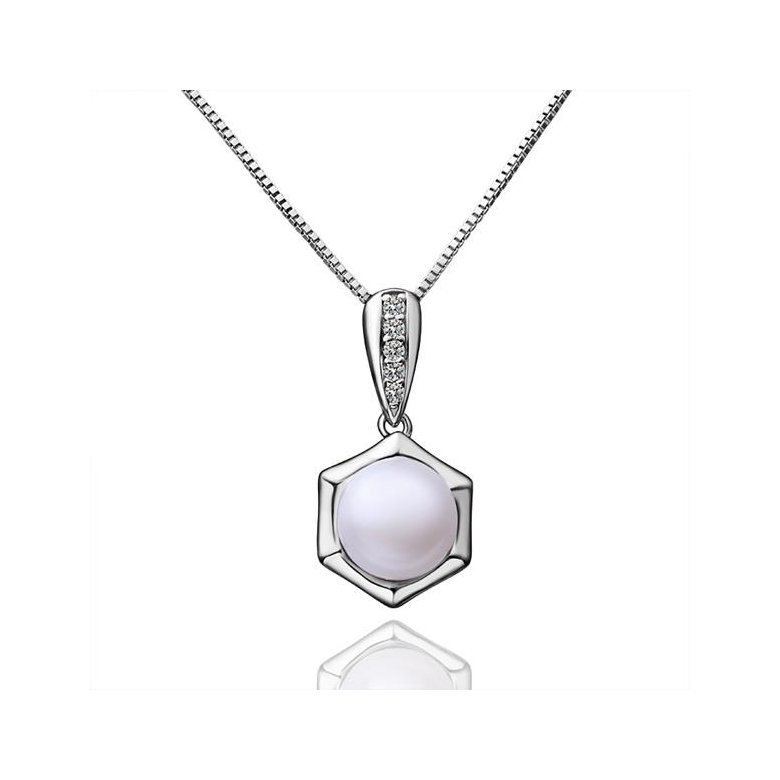 Wholesale Romantic Platinum Ball Pearl Pendants TGPP026