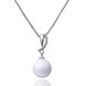 Wholesale Romantic Platinum Ball Pearl Pendants TGPP028