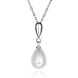 Wholesale Trendy Platinum Water Drop Pearl Pendants TGPP042