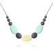 Wholesale Bohemia Geometric Silicone Colorful Necklace TGSN004