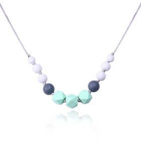 Wholesale Bohemia Geometric Silicone Multicolor Necklace TGSN007