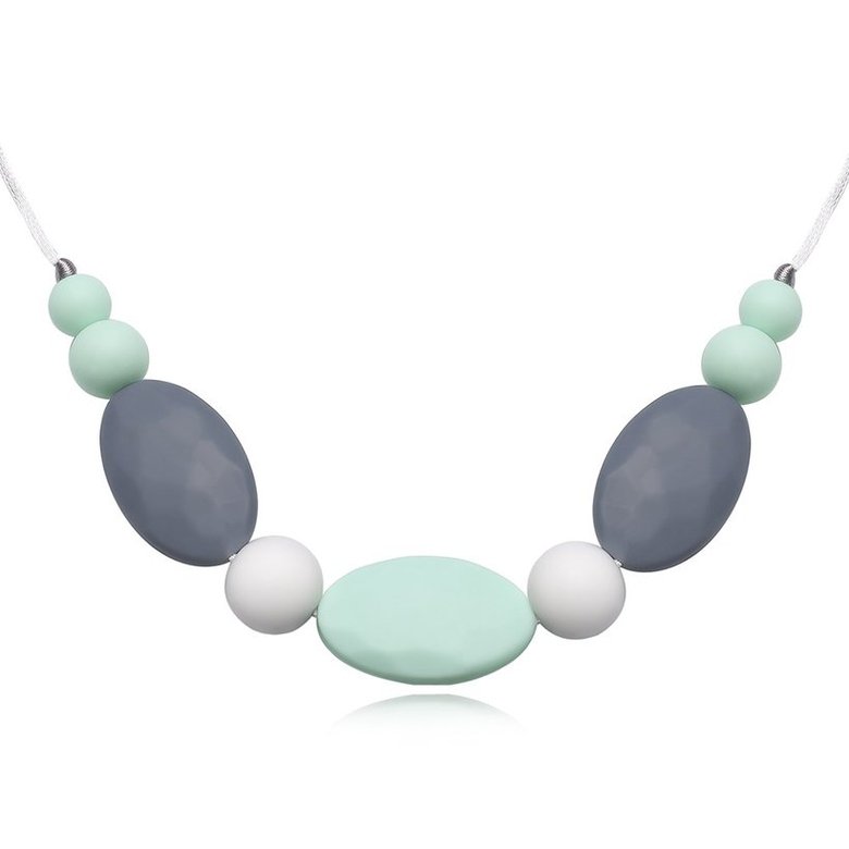 Wholesale Bohemia Colorful Silicone Necklace TGSN049