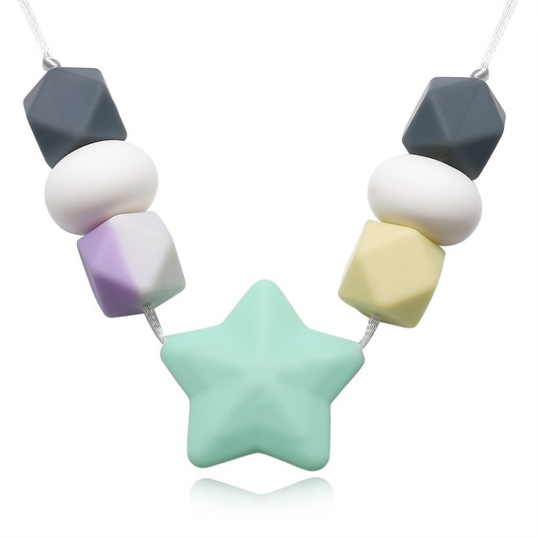 Wholesale Fashion Star Silicone Necklace TGSN055