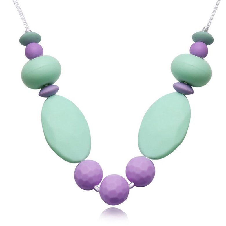 Wholesale Bohemia Geometric Silicone Necklace TGSN071