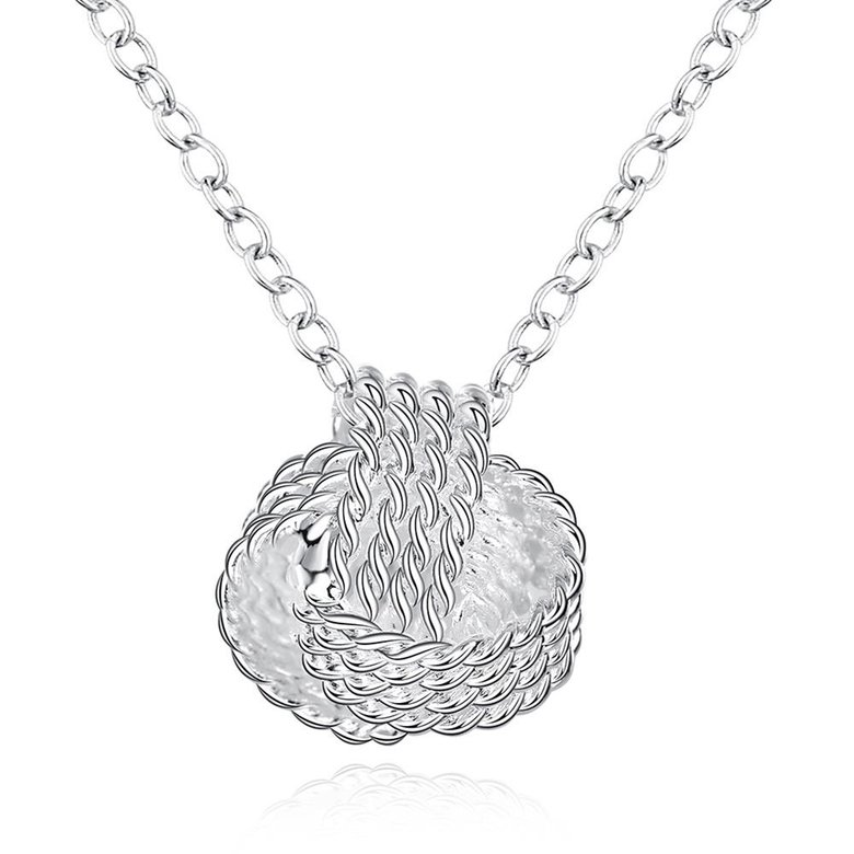 Wholesale Trendy Silver Ball Necklace TGSPN473