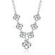Wholesale Trendy Silver Bowknot CZ Necklace TGSPN483