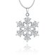 Wholesale Trendy Silver Snow Crystal Necklace TGSPN419