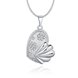 Wholesale Trendy Silver Fish Crystal Necklace TGSPN449