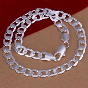 Wholesale Trendy Silver Round Necklace TGSPN485