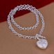 Wholesale Trendy Silver Heart Necklace TGSPN529