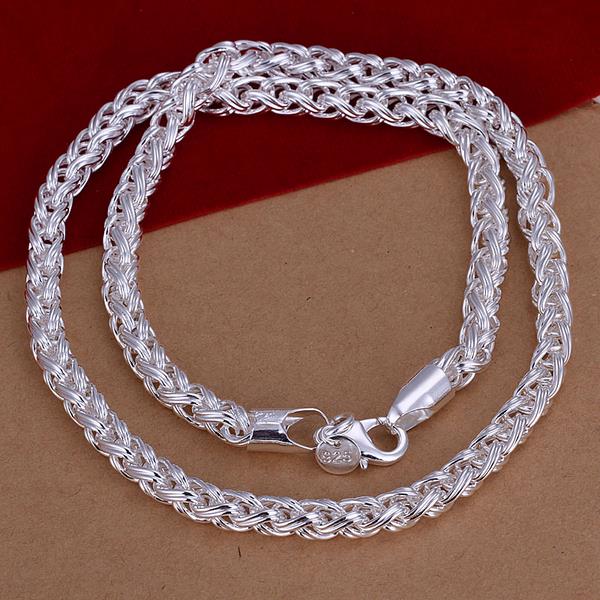 Wholesale Romantic Silver Face Necklace TGSPN624