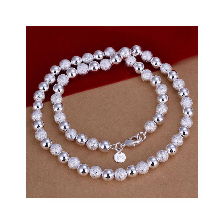 Wholesale Classic Silver Ball Necklace TGSPN627