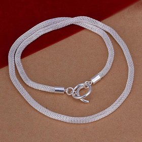 Wholesale Romantic Silver Heart Necklace TGSPN630