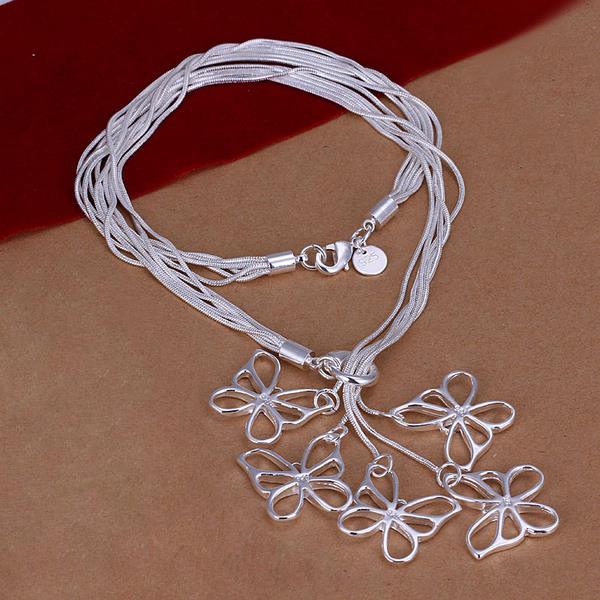 Wholesale Romantic Silver Animal Necklace TGSPN641