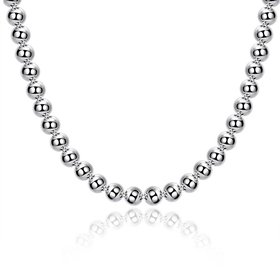 Wholesale Trendy Silver Ball Necklace TGSPN649